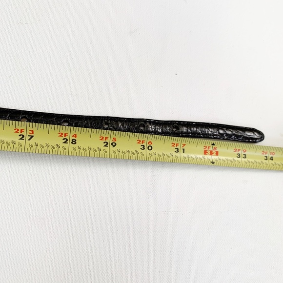 Brighton vintage black leather silver belt - Picture 10 of 12